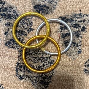 Budhagirl Gold and Silver Bangle Set